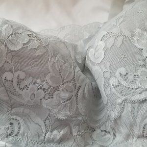 Lace Cami Bra, 48B, Grey